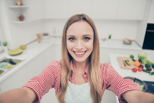 portret vrouw koken