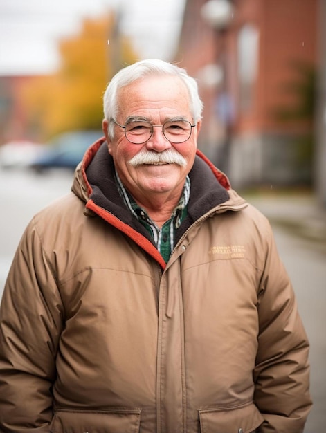 Foto portretfoto van libanees senior volwassen mannelijk steil haar