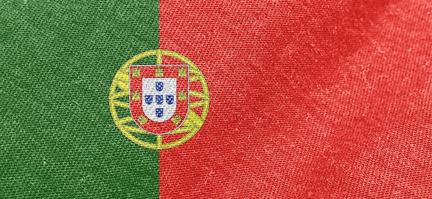 포르투갈 국기 패브릭 면 소재 와이드 플래그 벽지