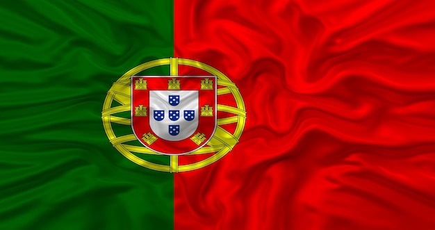 Portugal national wave flag.