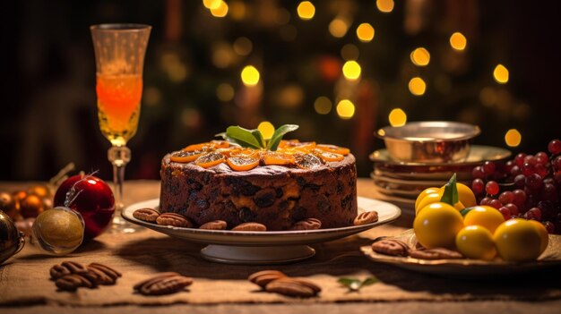 Portugese bolo rei is een traditionele kerstkoek neurale netwerk ai gegenereerd