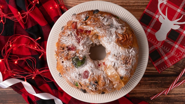 Portugese Kerstcake Bolo Rei