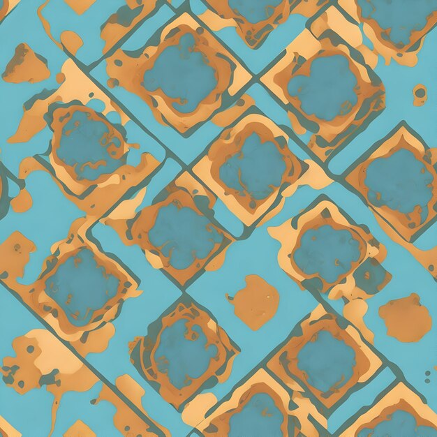 Portuguese seamless tile pattern design Generated by Ai