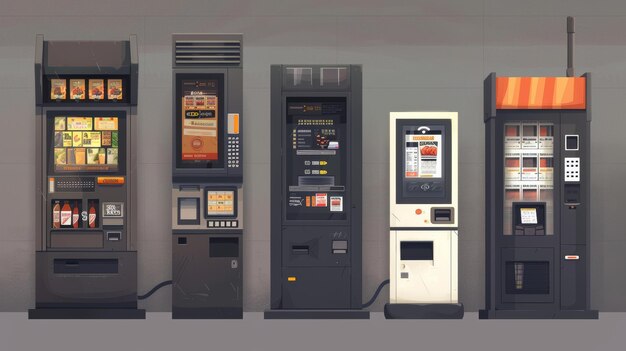 POS terminal and sensor panel for selfservice counter device interactive wall or floor stands Rendering of an interactive selfservice counter device interactive wall or floor stands