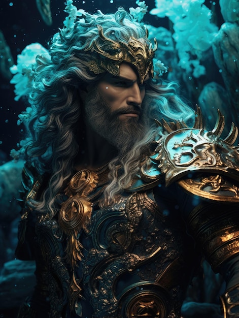 Poseidon Historisch Oude en Oude Mythologie Olympische Goden Griekse heersers en heren hemelse machten koningen oude derde generatie goden oppergoden die op de berg Olympus woonden