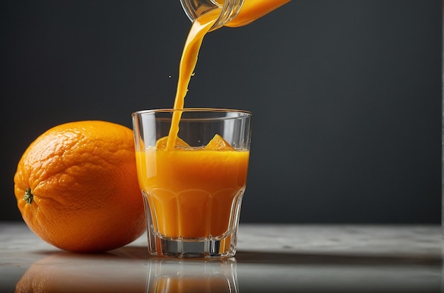 魅力的なオレンジジュースのエレガンス