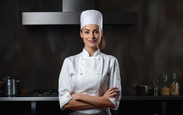 Posing with Passion Behind the Stove