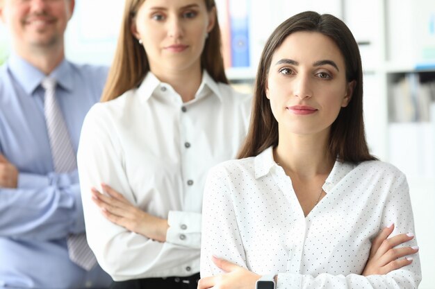 Positieve zakelijke collega's