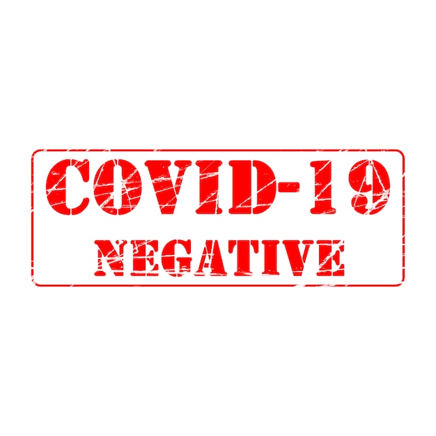 Positive Advertising  covid-19 disease caused by coronavirus. Viral pandemic worldwide. Stamp Effect