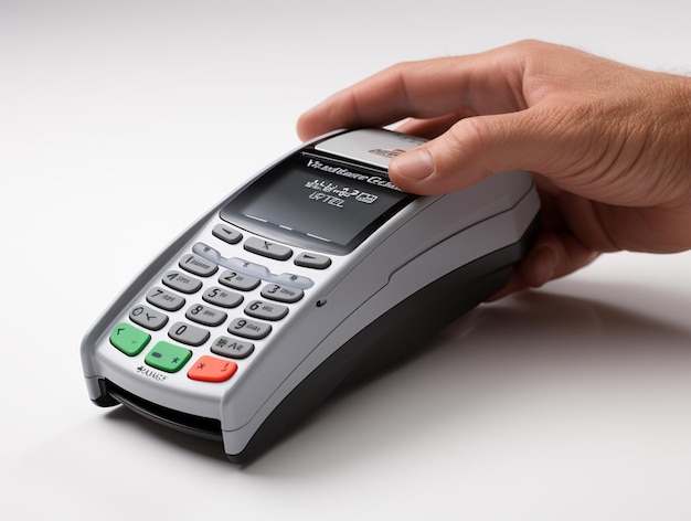 PosNet for card payments on white background