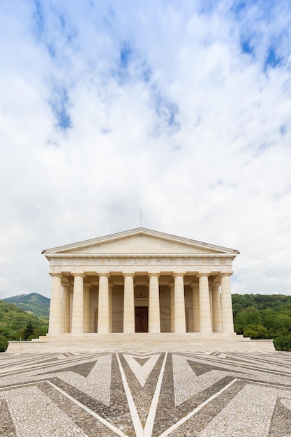 Possagno Italy Temple of Antonio Canova with classical colonnade and pantheon design exterior