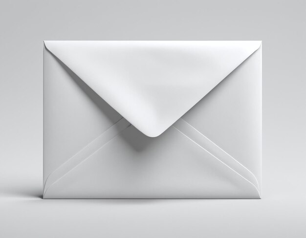 Post envelop brief 3D weergegeven