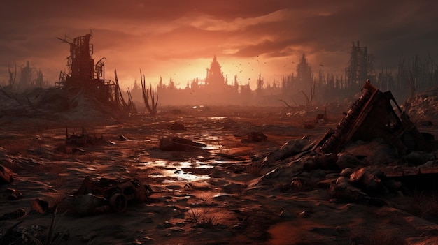 PostApocalyptic Wastelands game background