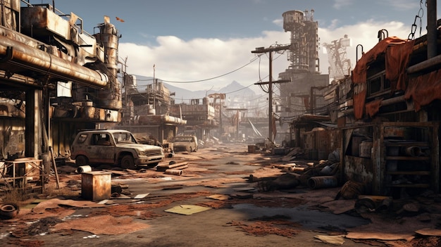 PostApocalyptic Wastelands game background