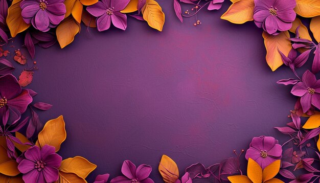 дизайн открытки с тонкими 3D цветочными мотивами, связанными с Холи