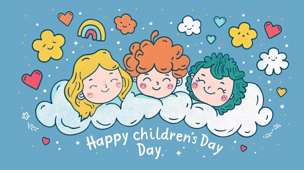 postcard of Happy childrens day