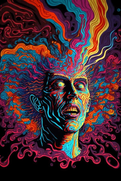 A poster for the album'psychedelic art '