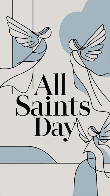 a poster for all saints day
