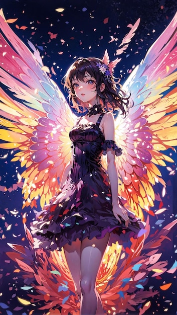 アニメ『翼のある天使』のポスター