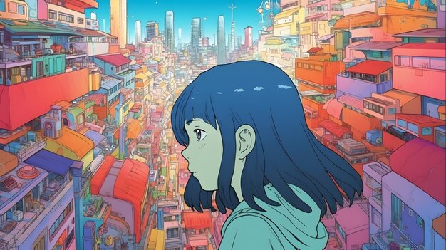 A poster for an anime called blue whale