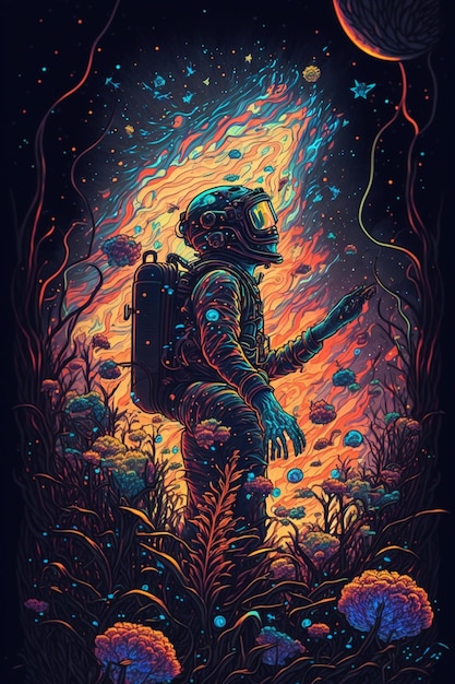 A poster for the astronaut.