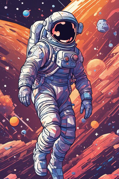 a poster for an astronaut