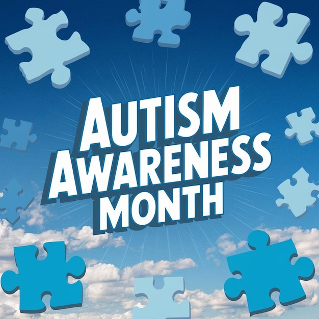 a poster for autism month