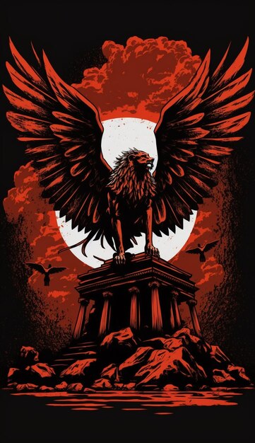 A poster for a band called the eagle.