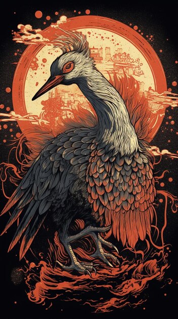 A poster for the band's new album by the band's artist.