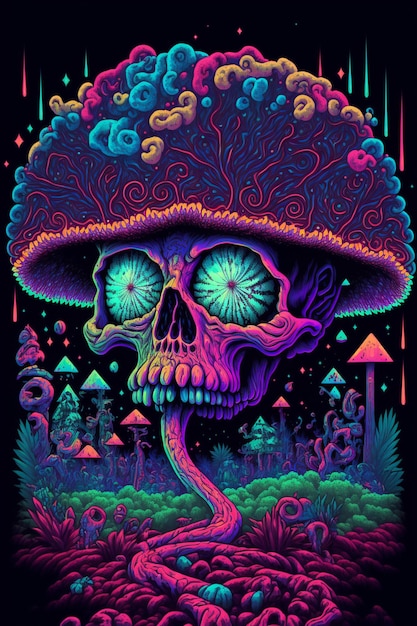 A poster for the band skull.