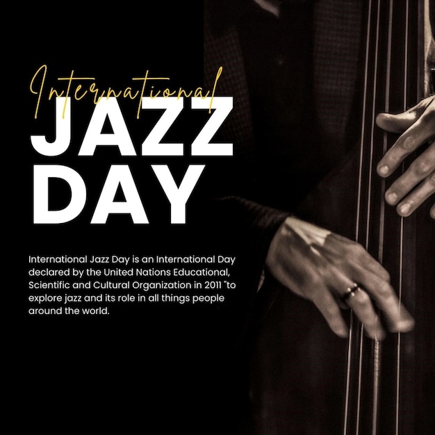 a poster for a band that says jazz day