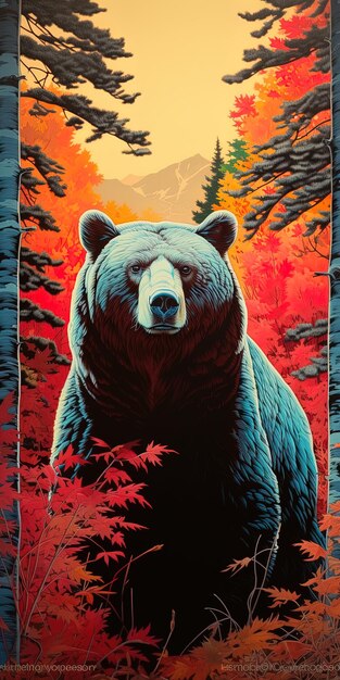 a poster for a bear that is called bear