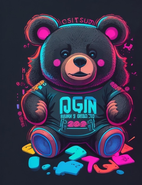 a poster for a bear that says'r'on it