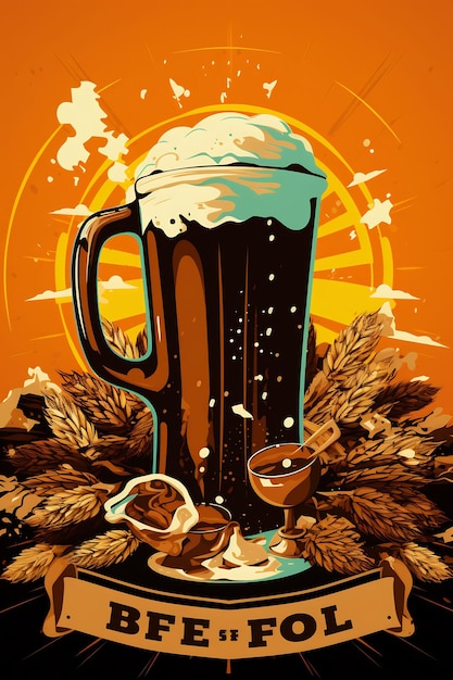 A poster for a beer called beer