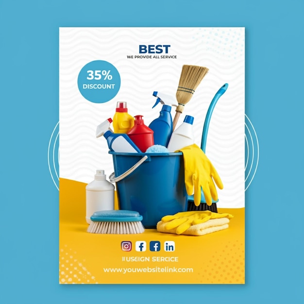 a poster for best cleaning and cleaning products