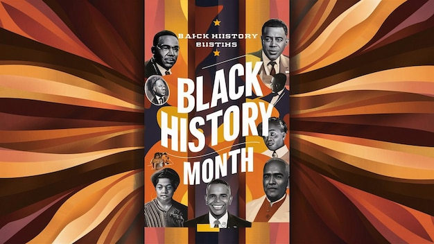 Photo a poster for black black history month