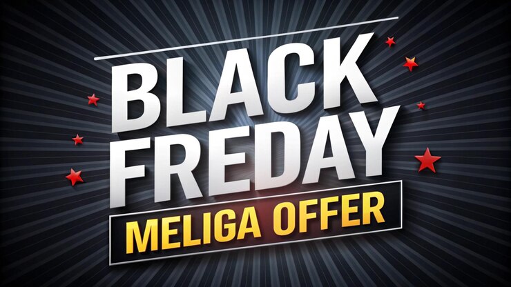 Photo a poster for black friday sale with a black background