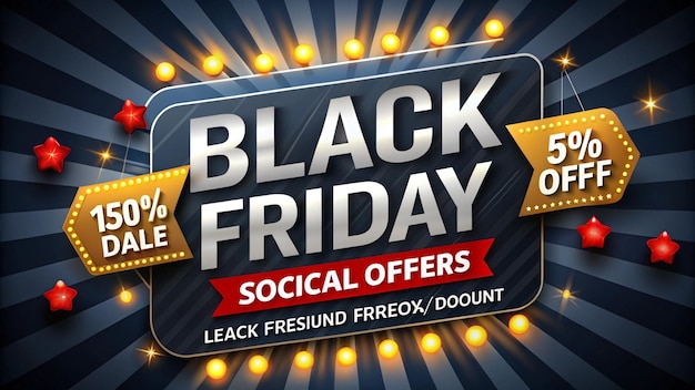 a poster for black friday sale with a sign that says black friday sale