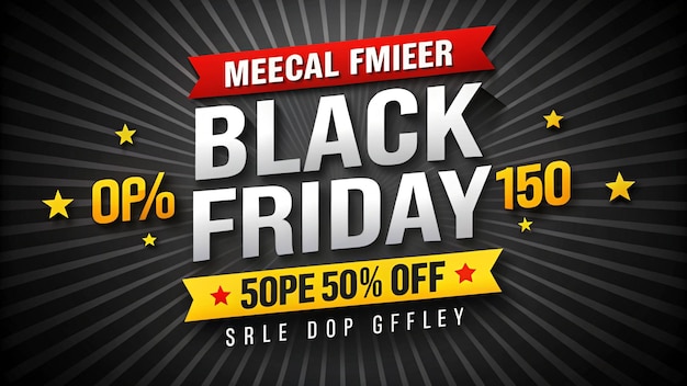 a poster for the black friday sale