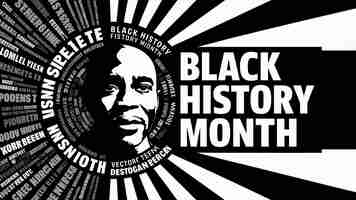 Photo a poster for black fridays history month