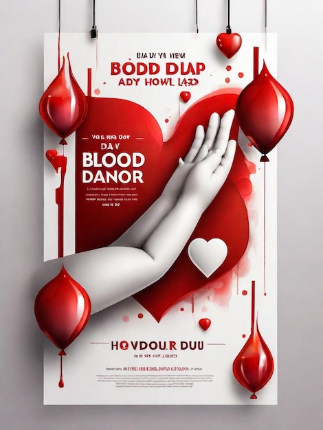 Foto un poster per il sangue sangue sangue sangue da parte dell'artista