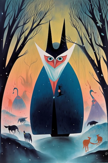 A poster for a book called the owl.