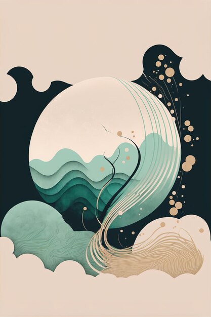 A poster for a book called the sea