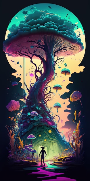 A poster for a book called the tree of life.