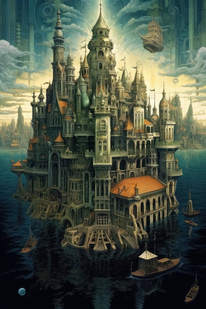 A poster for the book the castle by the artist