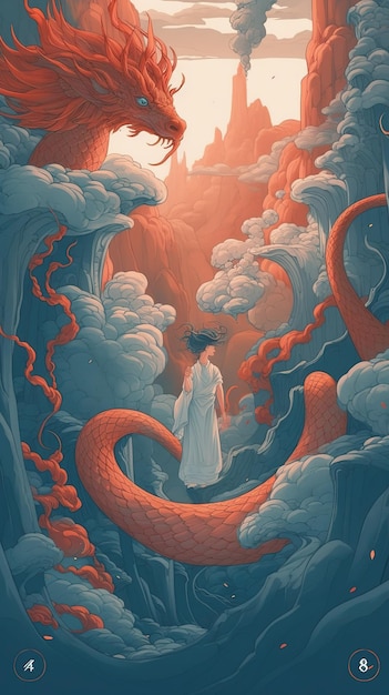 A poster for the book'the dragon '