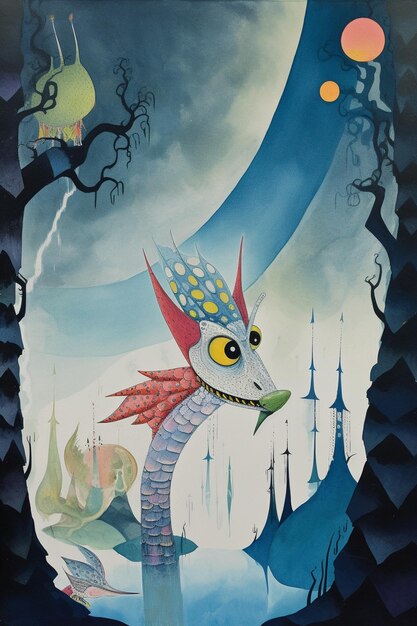 A poster for the book the dragon