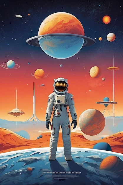 A poster for the book the future of space