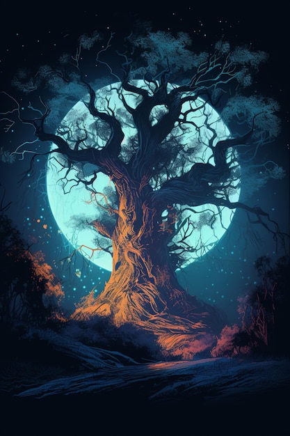 책 생명의 나무 포스터.