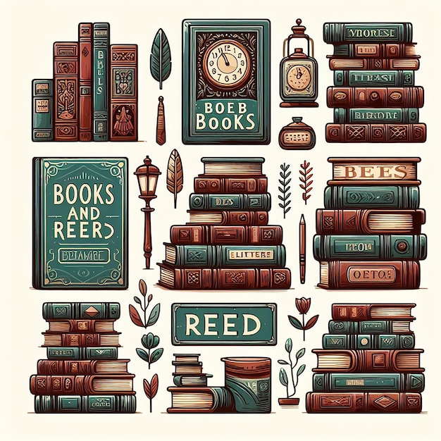 a poster of books